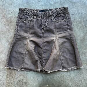 Guess Grey-Brown Corduroy Skirt